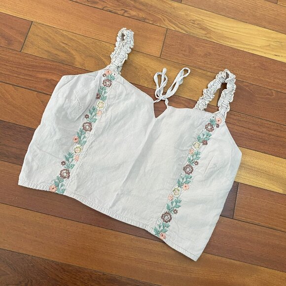 Japna Tops - Beige Renaissance Tank Top Size Large